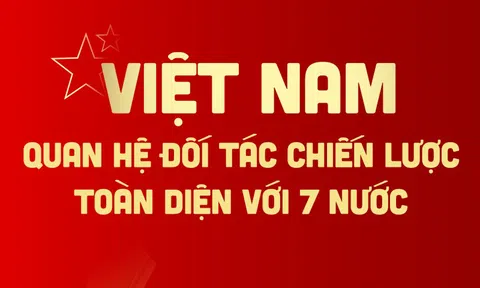 Việt Nam có quan hệ Đối tác Chiến lược Toàn diện với 7 quốc gia