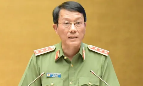 Bộ trưởng Công an Lương Tam Quang trình Quốc hội dự án Luật Phòng, chống mua bán người