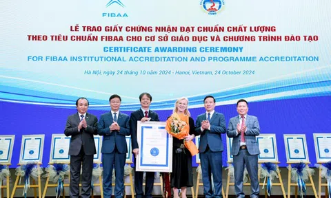 Thêm một trường đại học của Việt Nam đạt chuẩn chất lượng giáo dục quốc tế FIBAA