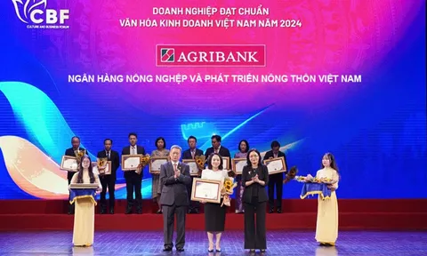 Agribank - Doanh nghiệp đạt chuẩn Văn hóa kinh doanh Việt Nam năm 2024