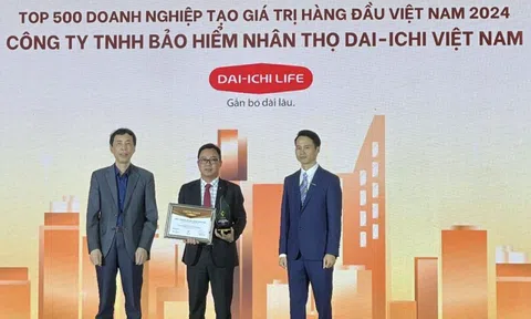 Dai-ichi Life Việt Nam được xếp thứ 55 trong 'Top 500 doanh nghiệp tạo giá trị hàng đầu Việt Nam năm 2024'