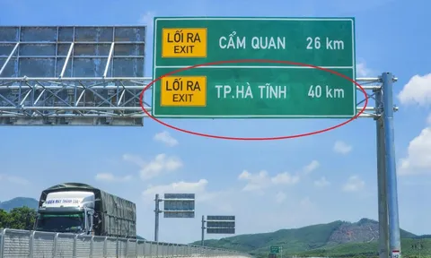Biển báo địa danh ‘lạ’ trên cao tốc Hà Tĩnh được trả lại tên