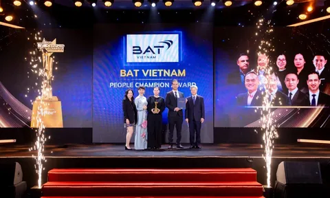 BAT Việt Nam được vinh danh 'Lãnh đạo Phát triển Con người' tại giải thưởng Lãnh đạo Xuất sắc - Việt Nam Excellence 2025