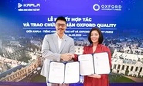 Oxford University Press trao chứng nhận Oxford Quality cho Kapla