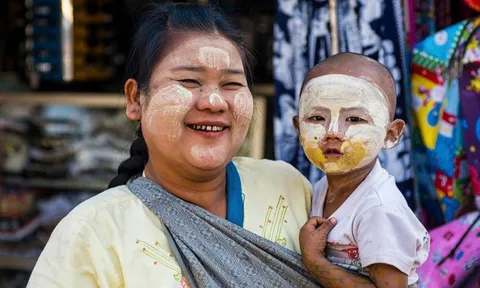 Phong cách trang điểm đặc biệt của phụ nữ Myanmar đoạt giải nhất ‘Vẻ đẹp ASEAN - Dấu ấn Việt Nam’