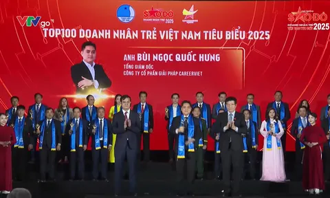Doanh nhân Bùi Ngọc Quốc Hưng CEO CareerViet ghi dấu ấn tại giải thưởng Sao Đỏ - Doanh nhân trẻ Việt Nam