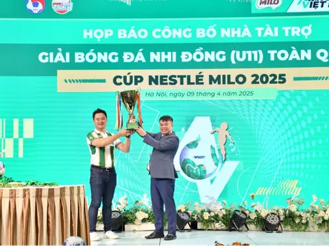Nestlé MILO tiếp tục đồng hành cùng Giải Bóng đá Nhi đồng (U11) Toàn quốc 2025 - Truyền cảm hứng bền bỉ – Ươm mầm tài năng – Bứt phá tương lai
