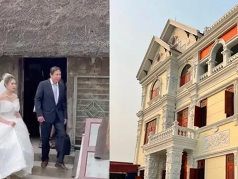 Clip cô dâu Ninh Bình rời nhà tranh bước vào biệt thự thu hút cộng đồng mạng