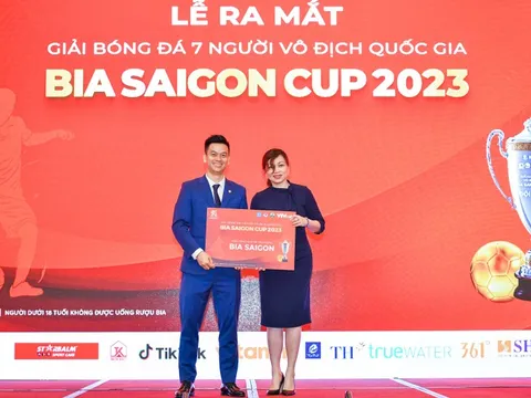 Bia Saigon và Vietfootball khởi động mùa giải bóng đá 7 người vô địch quốc gia
