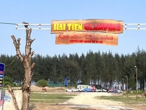 Buộc tháo dỡ Hải Tiến Glamping chặt cây, dựng chòi làm du lịch