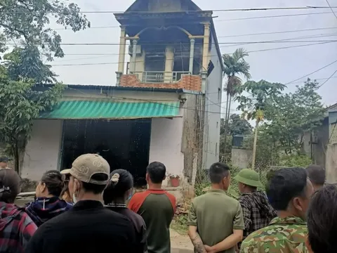 Cháy nhà khóa trái cửa ở Thanh Hóa, hai người tử vong
