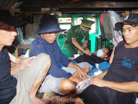 5 ngư dân bị nạn trên biển được cứu về bờ an toàn