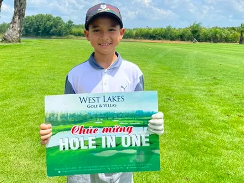 Golfer 9 tuổi ghi HIO tại giải golf trẻ TP.HCM mở rộng 2023