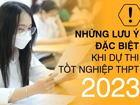 Những lưu ý đặc biệt khi dự thi tốt nghiệp THPT 2023