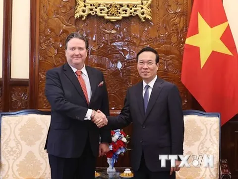 Chủ tịch nước Võ Văn Thưởng tiếp Đại sứ Hoa Kỳ tại Việt Nam