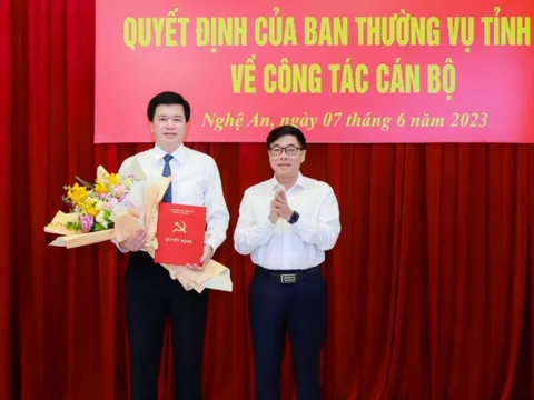Tỉnh ủy Nghệ An có tân Chánh văn phòng