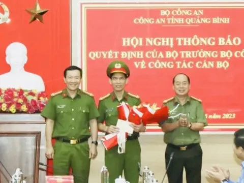 Công bố quyết định của Bộ trưởng Công an về điều động cán bộ