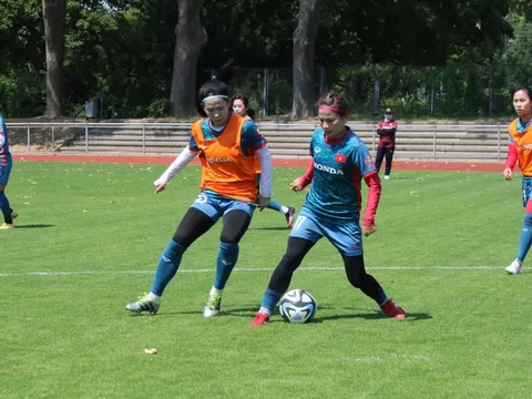 Đội tuyển nữ Việt Nam đá trận giao hữu đầu tiên tại Đức