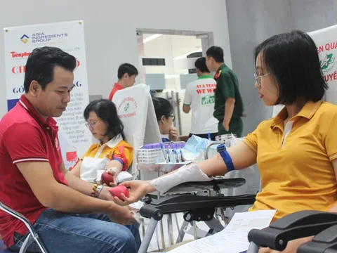 Sôi nổi Ngày hội hiến máu Chủ nhật Đỏ tại Tập đoàn Nguyên liệu Á Châu AIG