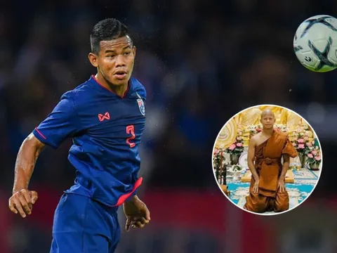 Hai tuyển thủ Thái Lan bất ngờ xuống tóc đi tu trước loạt trận FIFA Days