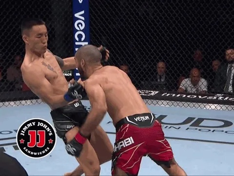 Võ sĩ Canada tung cú đấm ‘búa tạ’ khiến đối thủ ngã ngửa