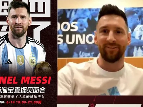 Messi sắp live stream bán hàng tại Trung Quốc