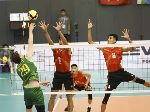 Bóng chuyền nam Việt Nam thua Australia ở AVC Challenge Cup 2023