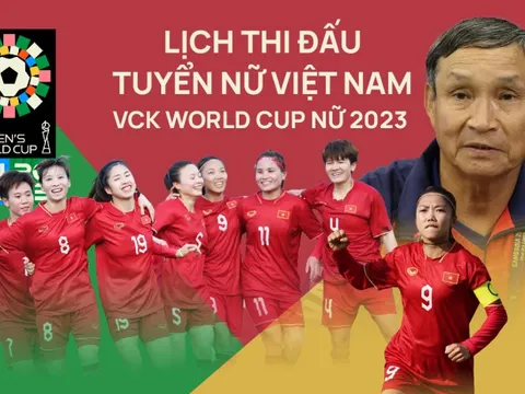 Lịch thi đấu tuyển nữ Việt Nam tại VCK World Cup nữ 2023