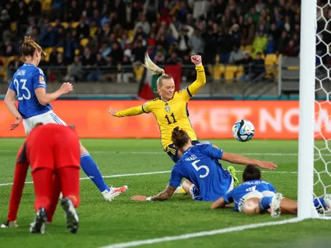 Tuyển nữ Thụy Điển thắng trận đậm nhất lịch sử trước Italia