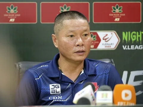 HLV Chu Đình Nghiêm bất ngờ với kết quả thắng 2-0 trước Công an Hà Nội