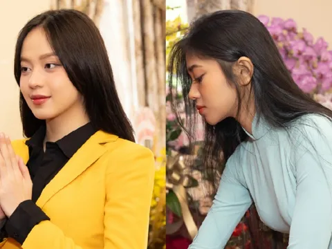 Thanh Thủy, Ngọc Hằng và dàn hoa, á hậu cúng giỗ Tổ sân khấu 2023