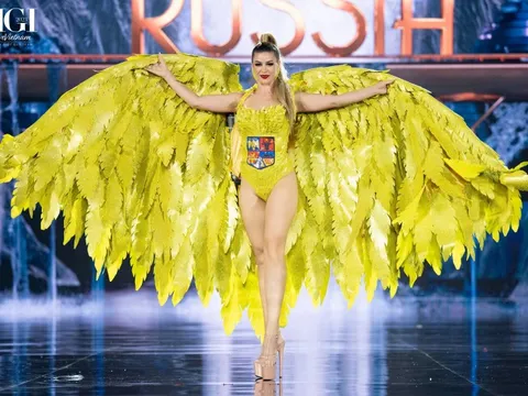 Trang phục dân tộc 30 kg, hoành tráng của 70 thí sinh Hoa hậu Hòa bình