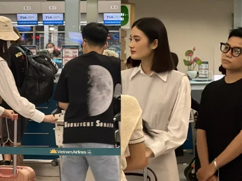 Video Hoa hậu Ý Nhi và bạn trai ở sân bay