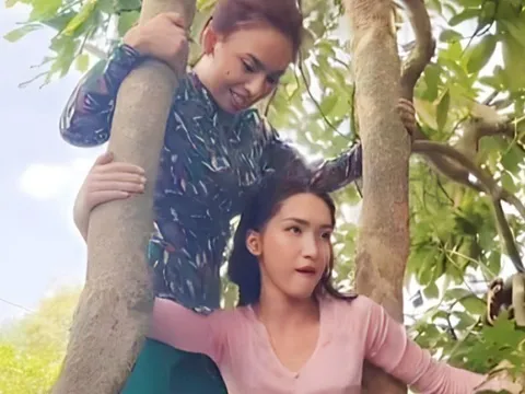 Hòa Minzy trèo cây, đội thùng bia tại đám cưới Puka - Gin Tuấn Kiệt