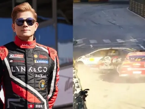 Quách Phú Thành gặp tai nạn khi đua xe