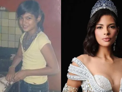 Hình ảnh hoa hậu nhặt lông gà mưu sinh gây chú ý