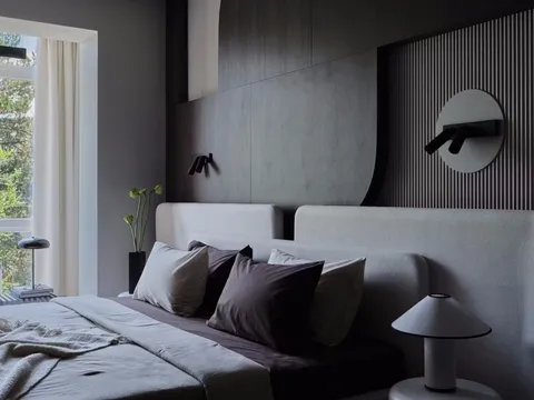 Nội thất tông màu tối đầy phong cách cho căn hộ chung cư