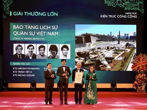Công trình Bảo tàng lịch sử Quân sự Việt Nam đạt giải thưởng Lớn về kiến trúc quốc gia