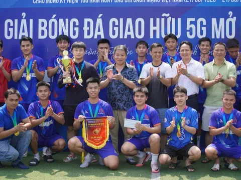 Đông Anh Media giành chức vô địch Giải bóng đá 5G mở rộng