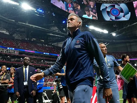 Thắng đậm Inter Miami, HLV Luis Enrique nói về khả năng tái hợp với Messi