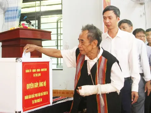 Nơi từng xảy ra thảm họa sạt lở Trà Leng phát động ủng hộ người dân khắc phục hậu quả thiên tai