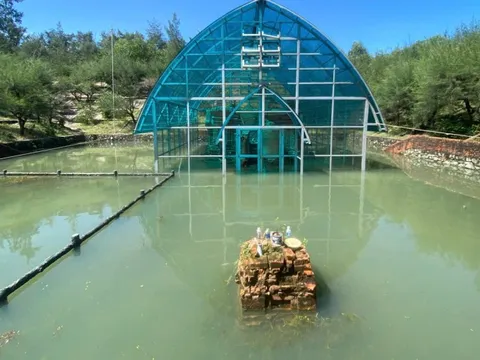 Tháp Chăm cổ nghìn năm tuổi từng lập kỷ lục thế giới bị ngập lụt nặng