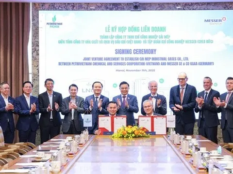 Petrovietnam - Messer liên doanh đầu tư Nhà máy khí công nghiệp Cái Mép