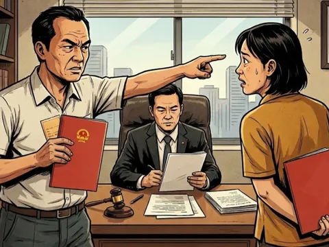 Chủ nhà đem sổ hồng đi cầm rồi làm sổ mới, chủ tiệm cầm đồ kiện được không?