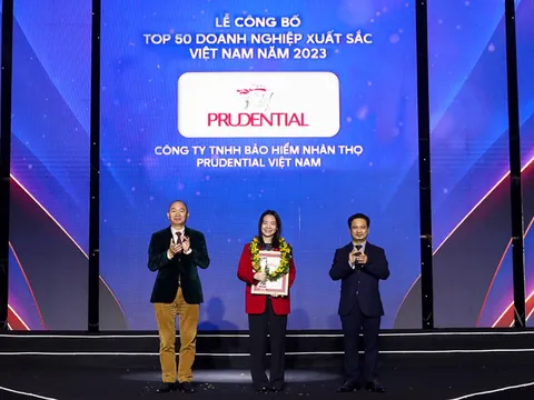 Prudential vinh dự nằm trong Bảng xếp hạng Top 50 Doanh nghiệp xuất sắc Việt Nam 2023