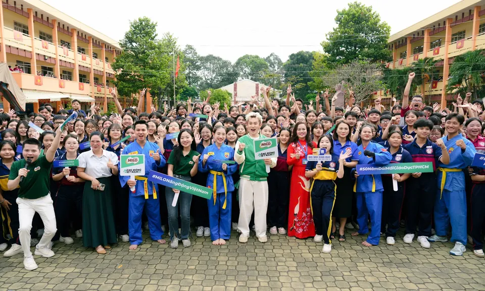 MILO và sao Việt bất ngờ “đổ bộ”, tiếp sức học sinh TP.HCM Vovinam